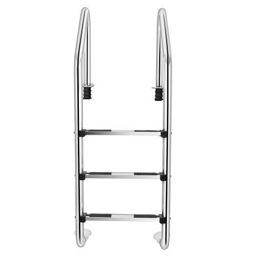 Costway Stainless Steel Swimming Pool Ladder In-Ground 3-Step w/ Anti-Slip Step
