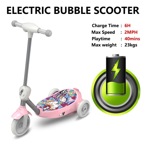 WINGOMART TROTINETTE ELECTRIQUE 6V 2 en 1 Bubble Scooter, 2 - 7 ans - Max 4KM/H - SPIDER ROUGE