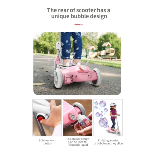 WINGOMART TROTINETTE ELECTRIQUE 6V 2 en 1 Bubble Scooter, 2 - 7 ans - Max 4KM/H - SPIDER ROUGE