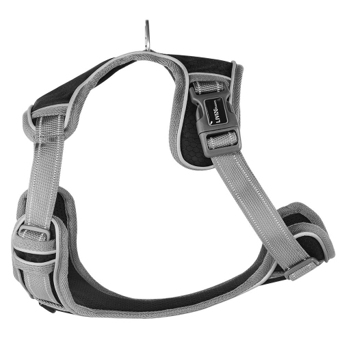 Veste en tissu Oxford réfléchissant 3M réglable sans harnais pour chien, très grand - LIVAGIBasics™