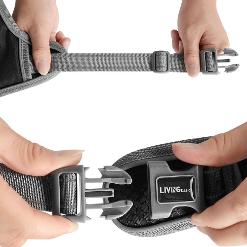 Veste en tissu Oxford réfléchissant 3M réglable sans harnais pour chien, très grand - LIVAGIBasics™