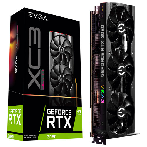 EVGA NVIDIA GeForce RTX 3080 XC3 Ultra 10GB GDDR6X Video Card
