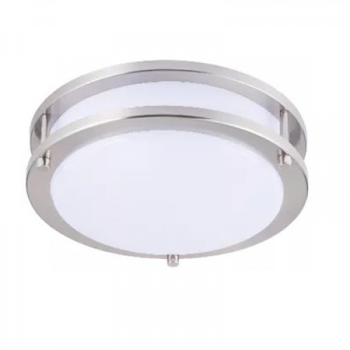 Strak Led 12 Inch Flush Mount Ceiling, Best Way To Clean Brushed Nickel Light Fixtures