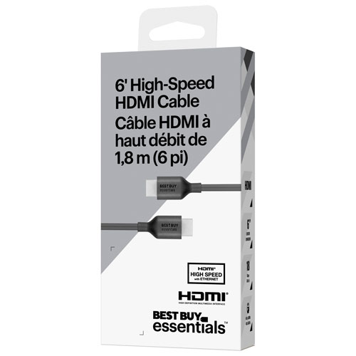 Best Buy Essentials 1.83m (6 ft.) HDMI Cable - Only at Best Buy