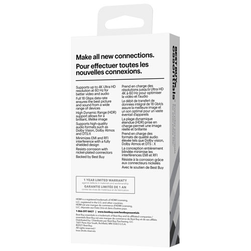 Best Buy Essentials 1.83m HDMI Cable - Only at Best Buy