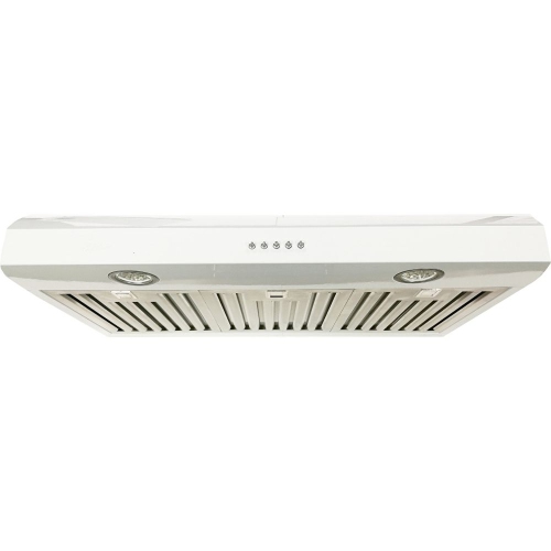 Cyclone 36" 570 CFM LED lights Undermount Range Hood - White