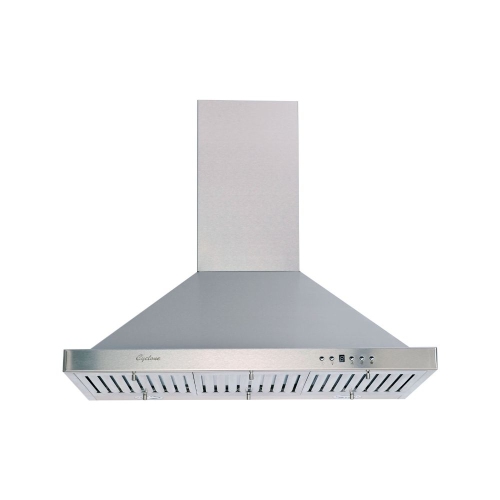 Cyclone 24" 550 CFM LED lights Pyramid Wall Mount Range Hood - Stainless Steel