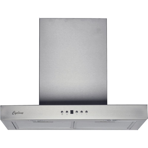 Cyclone 24" 550 CFM LED lights T-shape Wall Mount Range Hood - Stainless Steel