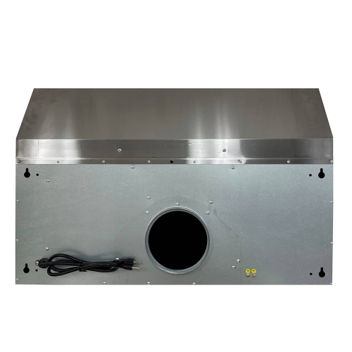 Crown 30" Stainless Steel Under Cabinet Range Hood - 500 CFM Powerful Ventilation for Efficient Cooking - Easy to Install, White Lighting & Quiet