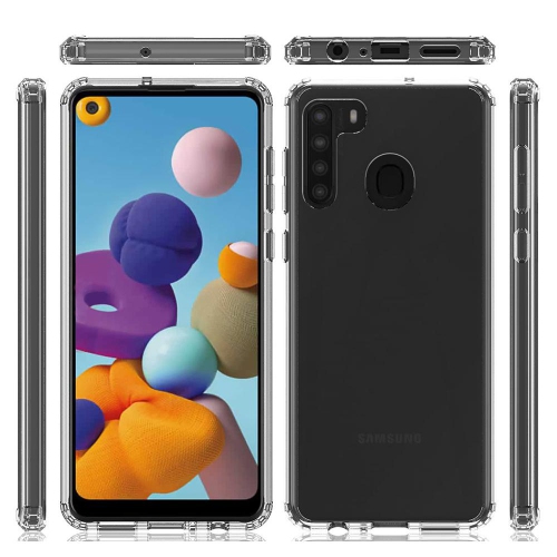 PANDACO Acrylic Hard Clear Case for Samsung Galaxy A21