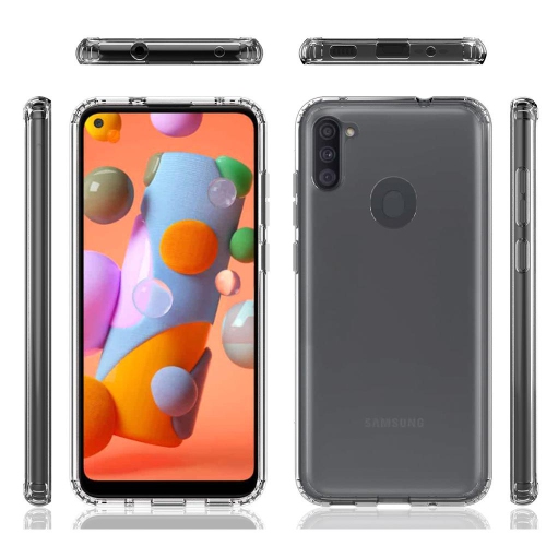 PANDACO Acrylic Hard Clear Case for Samsung Galaxy A11