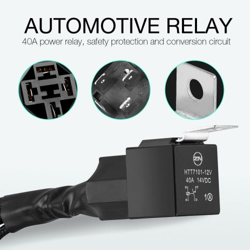 Wiring Harness Kit Effective Universal Durable Utility 12V Portative Wiring Harness for Spotlight Control