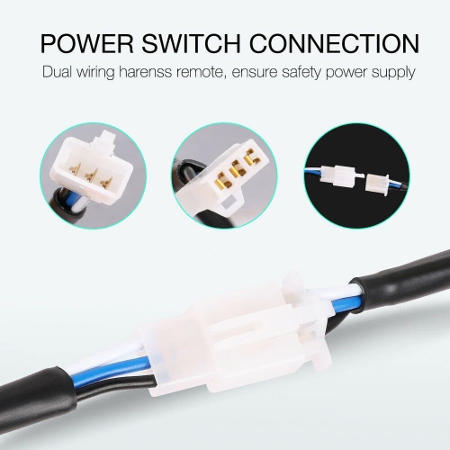Wiring Harness Kit Effective Universal Durable Utility 12V Portative Wiring Harness for Spotlight Control