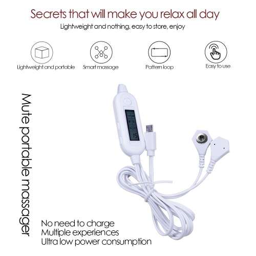 ISTAR Portable Mini Tens Massager Pulse Body Massager Mobile Phone Control EMS Muscle Stimulator Electric Acupuncture Therapy Machine