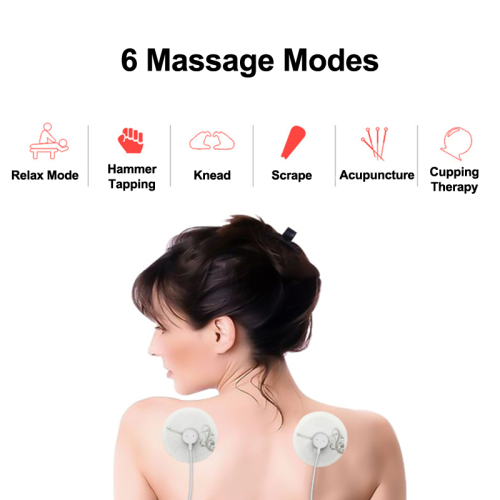 ISTAR Portable Mini Tens Massager Pulse Body Massager Mobile Phone Control EMS Muscle Stimulator Electric Acupuncture Therapy Machine