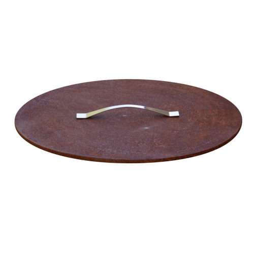 Curonian Lid Medium 25" - rusting steel