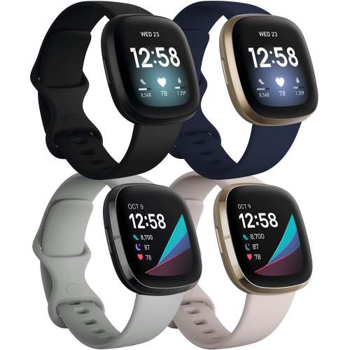 Bandes de remplacement C-Mall compatibles avec Fitbit Versa 3, bandes Sense