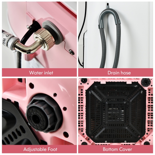 Costway 8lbs Portable Fully Automatic Washing Machine W/ Drain Pump