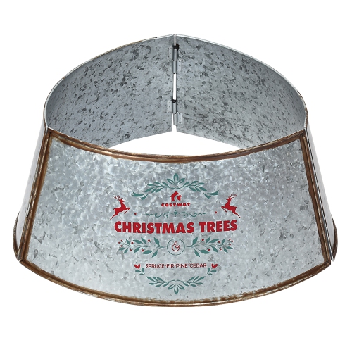 Costway Christmas Metal Tree Collar w/ 30 Inch Diameter Base for
