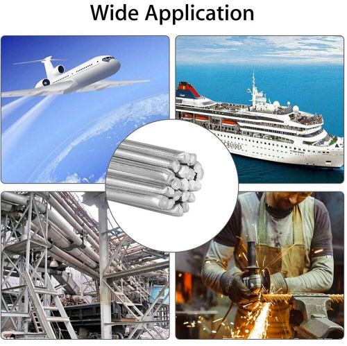 ISTAR Solution Welding Rods,Aluminum Welding Rods, 10Pack 50cm/19.7inch long No Flux Required Easy Melt Welding Rods Low Temperature Aluminum