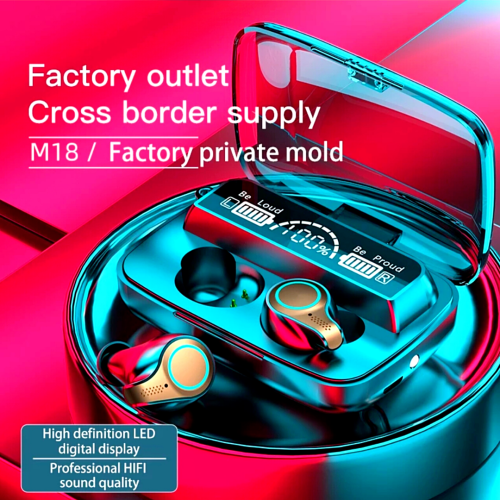 Wireless Bluetooth 5.0 Headphones Earbuds TWS in-Ear Wireless Bluetooth Headset Noise Reduction Stereo Sport Earbud with Charging Case