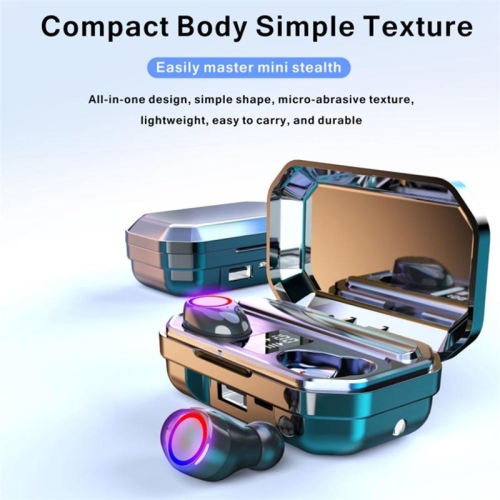 Wireless Earbuds, Bluetooth 5.0 Earphones Earbuds TWS Sport Headset Noise Cancel LED Display Waterproof, Suitable for iPhone Android Sports