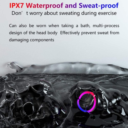 Wireless Earbuds, Bluetooth 5.0 Earphones Earbuds TWS Sport Headset Noise Cancel LED Display Waterproof, Suitable for iPhone Android Sports