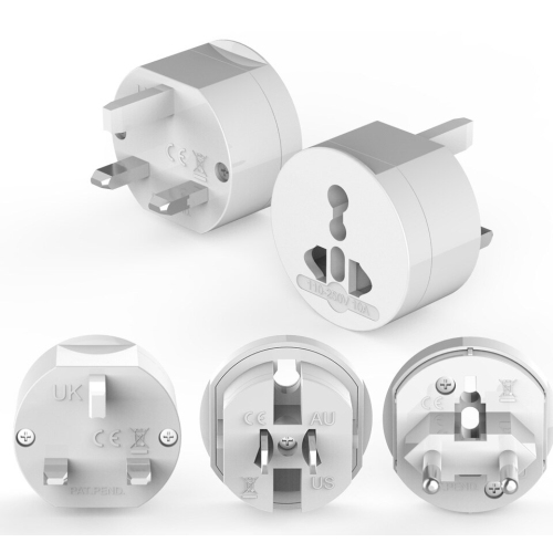 Adaptateur de prise électrique universelle UTA, convertisseur de puissance de voyage, sortie tout-en-un, utilisation mondiale pour US/ UK/ EU/ AU