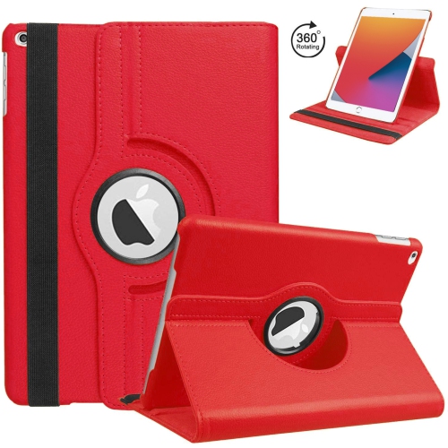 XCRS  Folio Case for Apple Ipad 10.2-Inch 9Th Gen (2021), 8Th Gen (2020), 7Th Gen (2019) 360° Swivel Rotating Cover, Multi Angle Viewing, Pu Leather