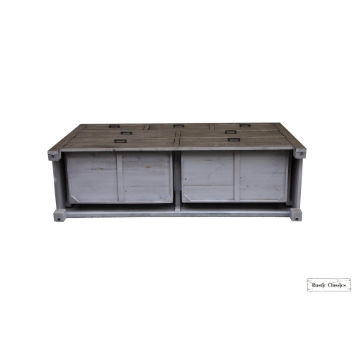 Rustic Classics Whistler Reclaimed Wood 7 Drawer Dresser in Grey