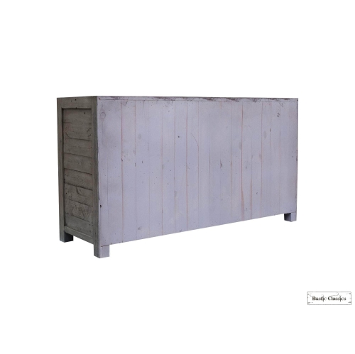 Rustic Classics Whistler Reclaimed Wood 7 Drawer Dresser in Grey