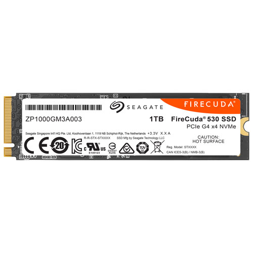 Seagate FireCuda 530 1TB NVMe PCI-e Internal Solid State Drive (ZP1000GM3A013)