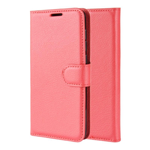 PANDACO Red Leather Wallet Case for Samsung Galaxy S21 Ultra