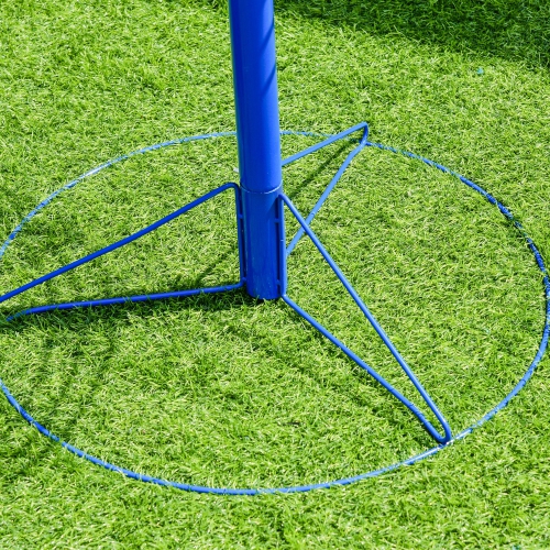 Soozier 24-Chain Portable Practice Basket for Disc Golf Target Stand Easy Assembly & Lightweight Basket w/ Carry Bag, Dark Blue