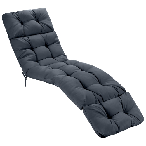 Costway 73" Lounge Chaise Cushion Padded Recliner Cushion Indoor Outdoor