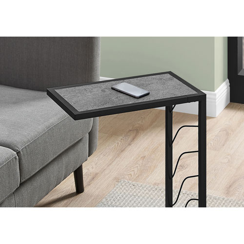 Monarch Contemporary Rectangular Accent Table - Grey