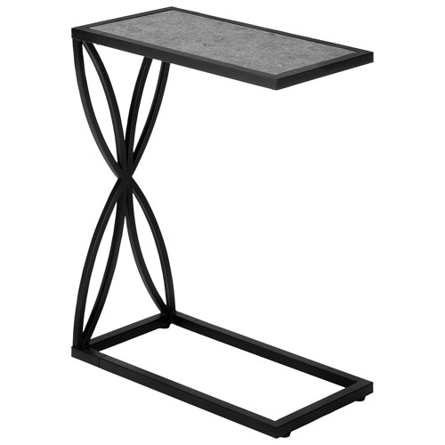 Table d'appoint rectangulaire contemporaine de Monarch - Gris