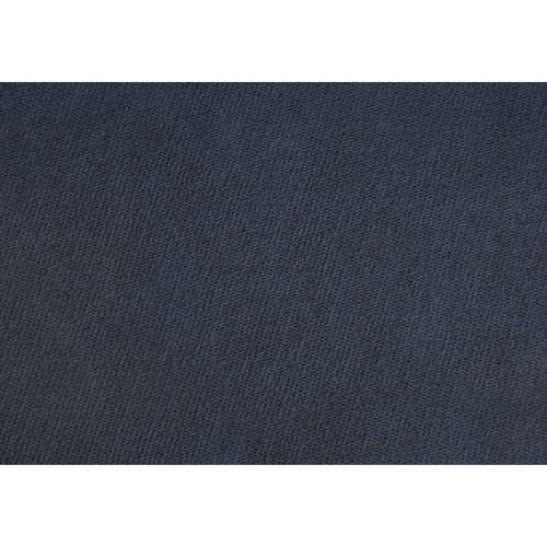 Monarch Round Hairpin-Leg Fabric Ottoman - Blue/Gold