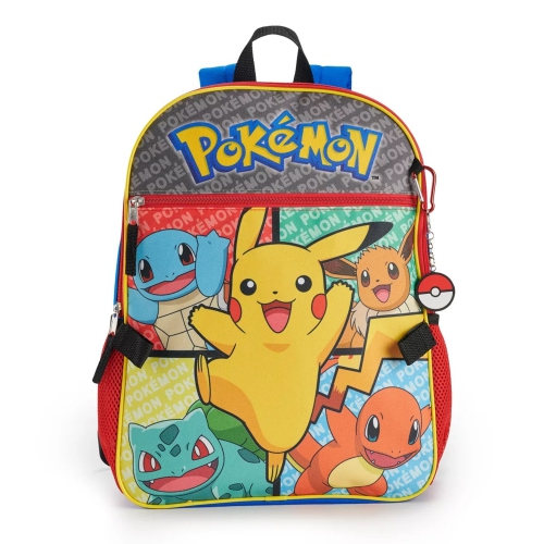 Pokemon Pikachu Characters 5 Piece Kids 16" Backpack Set