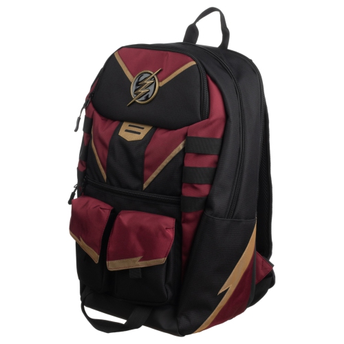 Flash DC Comic Book Superhero Laptop Maroon & Black Backpack