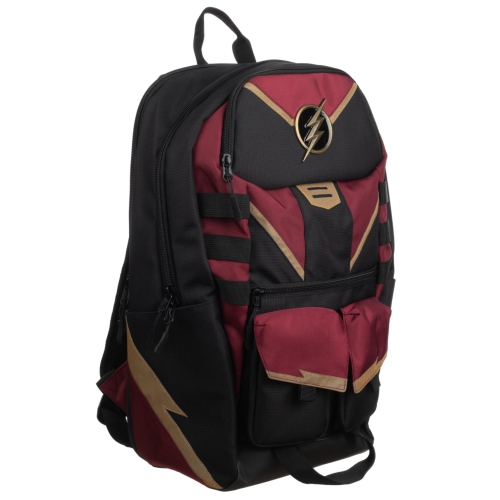 Flash DC Comic Book Superhero Laptop Maroon & Black Backpack