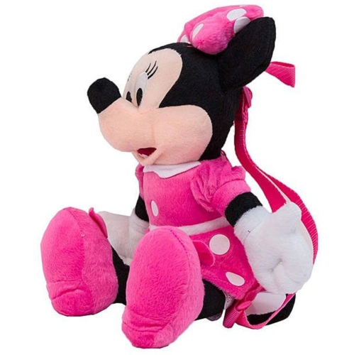 Disney Minnie Mouse Plush Mini Backpack With Straps