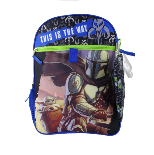 Star Wars The Mandalorian Grogu 5 Piece 16" Backpack Set