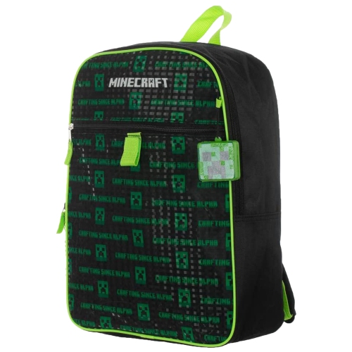 Minecraft Creeper 5 Piece Kids Backpack Set