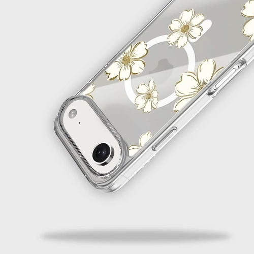 iPhone Air Gold Pattern Clear Case With MagSafe