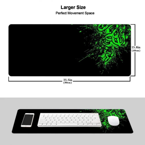 Foldable Mouse Pad with Nonslip Base for Desktop, Keyboard-Mouse
