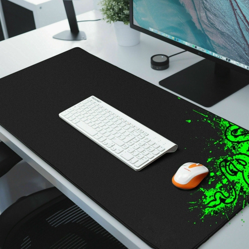 Foldable Mouse Pad with Nonslip Base for Desktop, Keyboard-Mouse