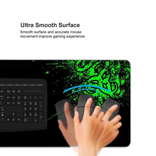 Foldable Mouse Pad with Nonslip Base for Desktop, Keyboard-Mouse