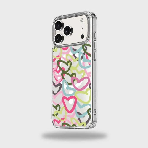 CASECO  Iphone 17 Pro Max Clear Case - Graffiti Design