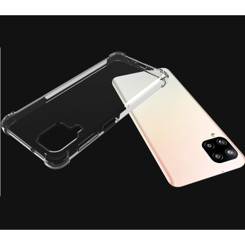 TopSave Extra Corner Bumper Soft TPU Gel Rubber Case For Samsung Galaxy A12 6.5"(2020), Clear